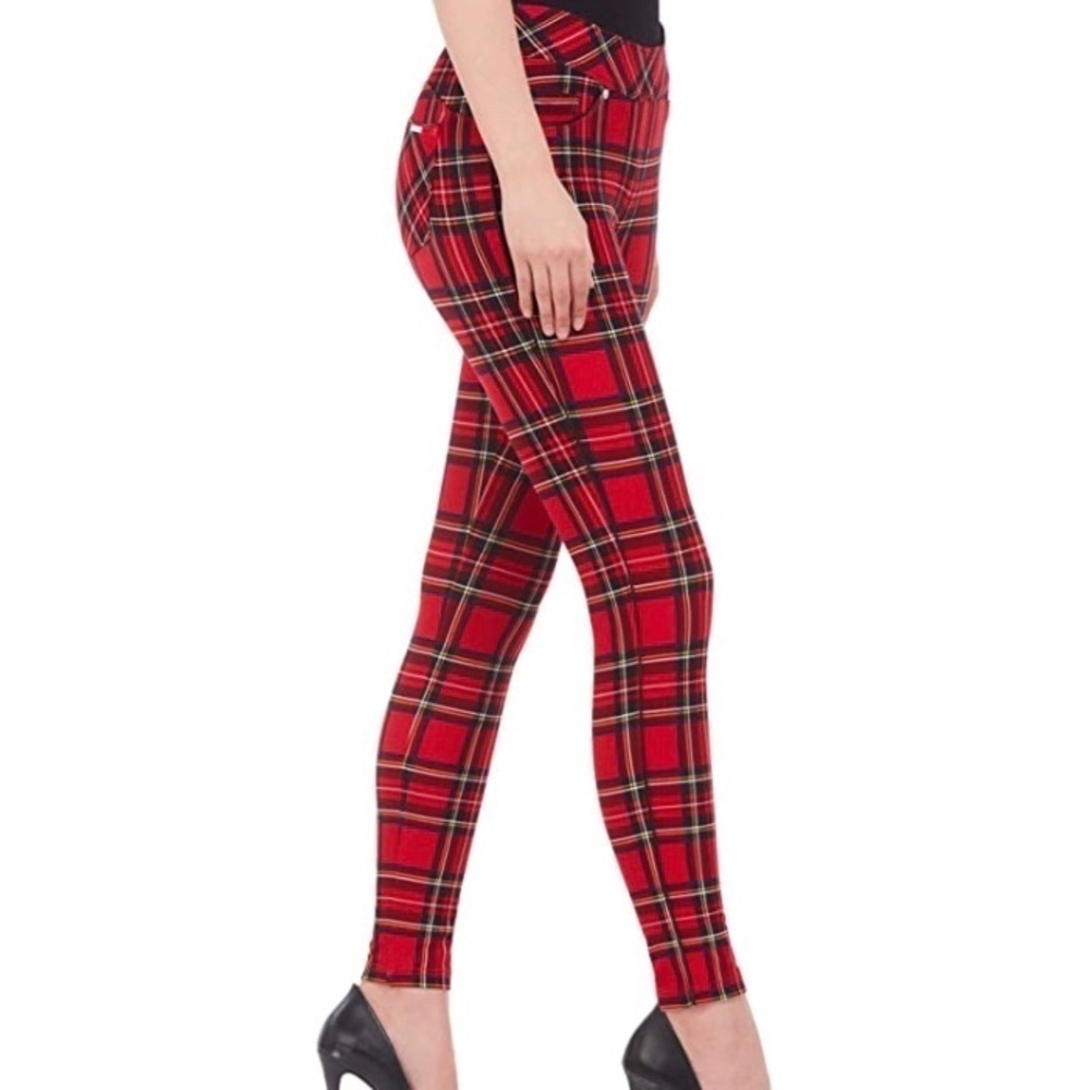 Nygard LUXE PLAID JEGGINGS WITH PIPPING